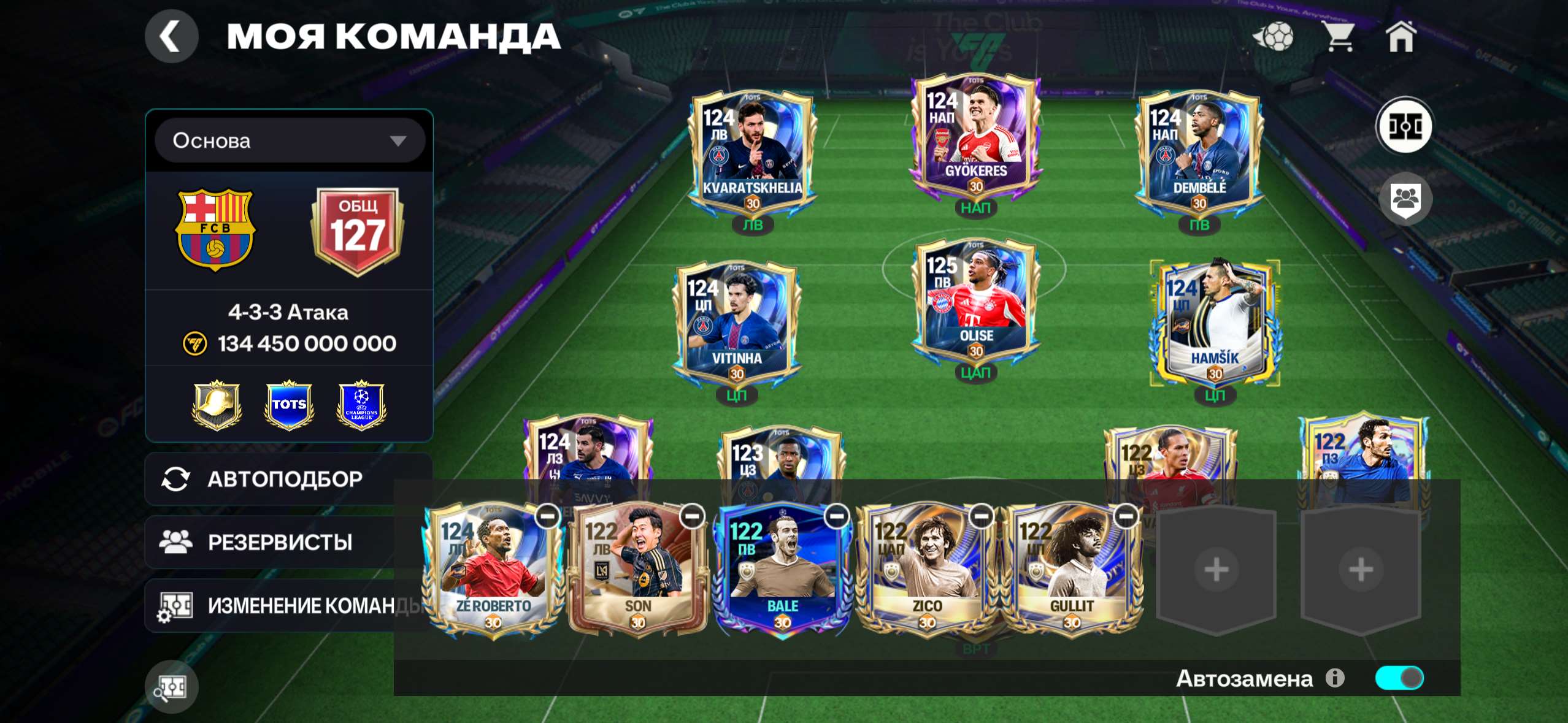 продажа аккаунта к игре EA Sports FC Mobile