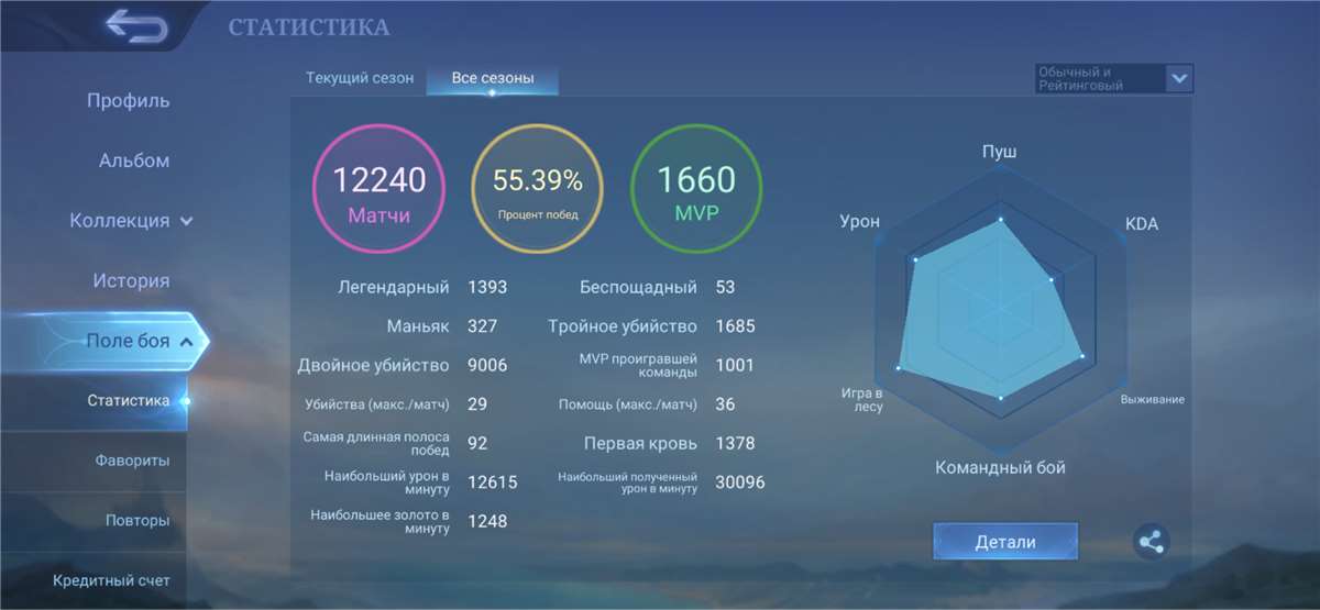 продажа аккаунта к игре Mobile Legends