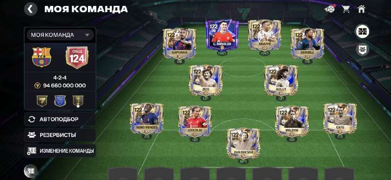 продажа аккаунта к игре FIFA Mobile