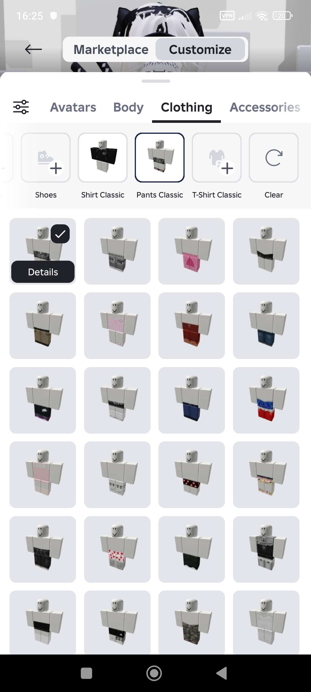 продажа аккаунта к игре Roblox