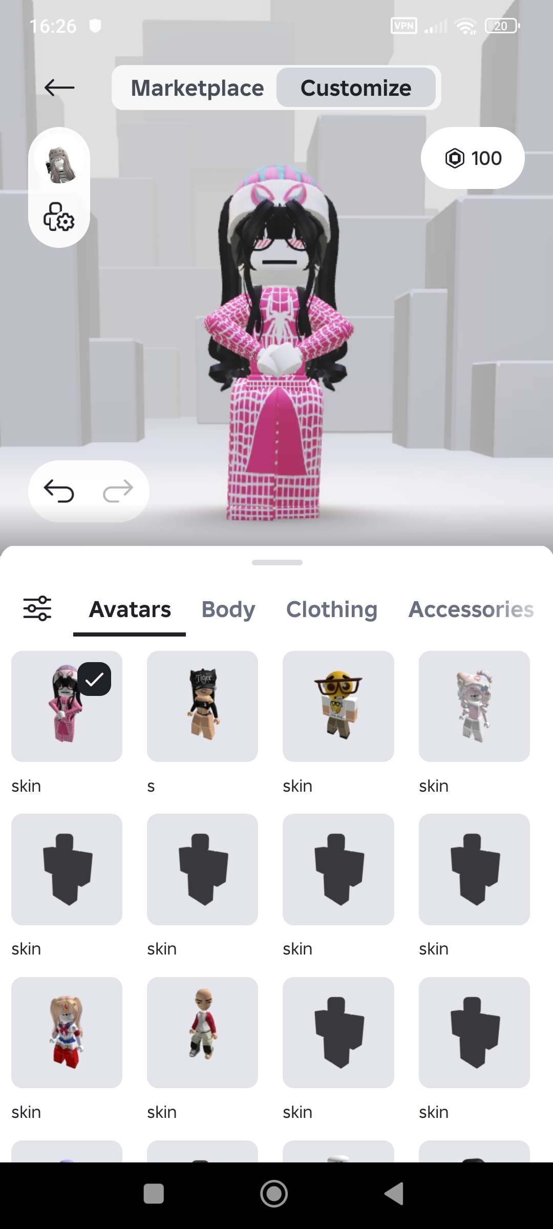 продажа аккаунта к игре Roblox