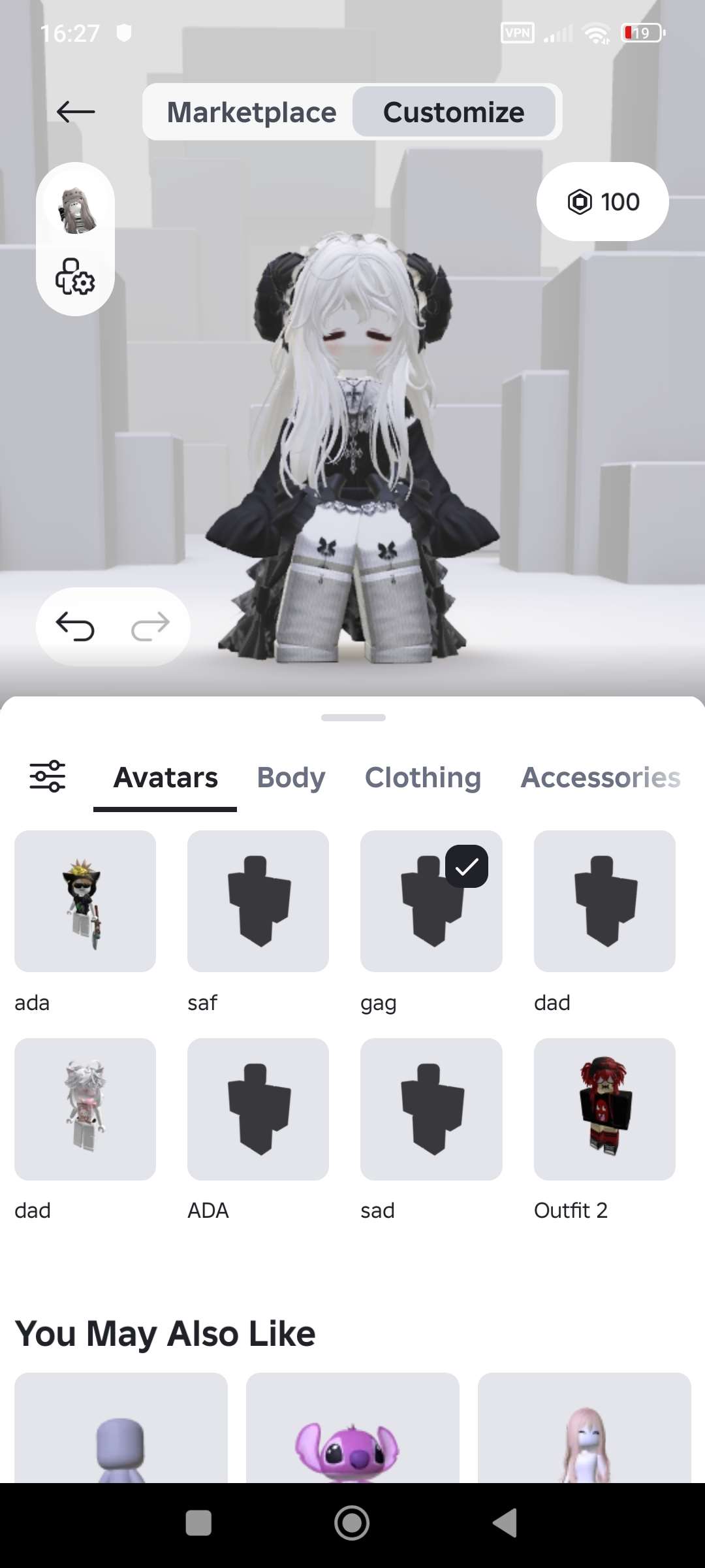 продажа аккаунта к игре Roblox