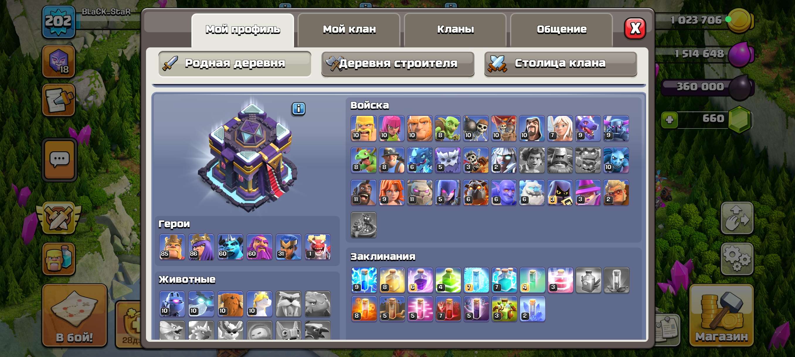 продажа аккаунта к игре Clash of Clans