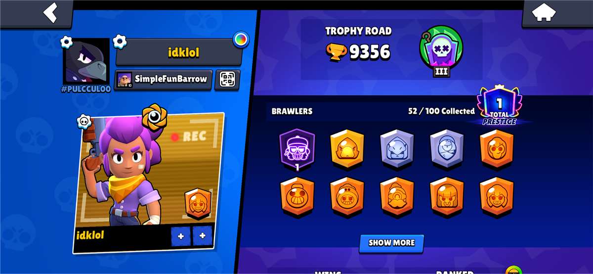 продажа аккаунта к игре Brawl Stars