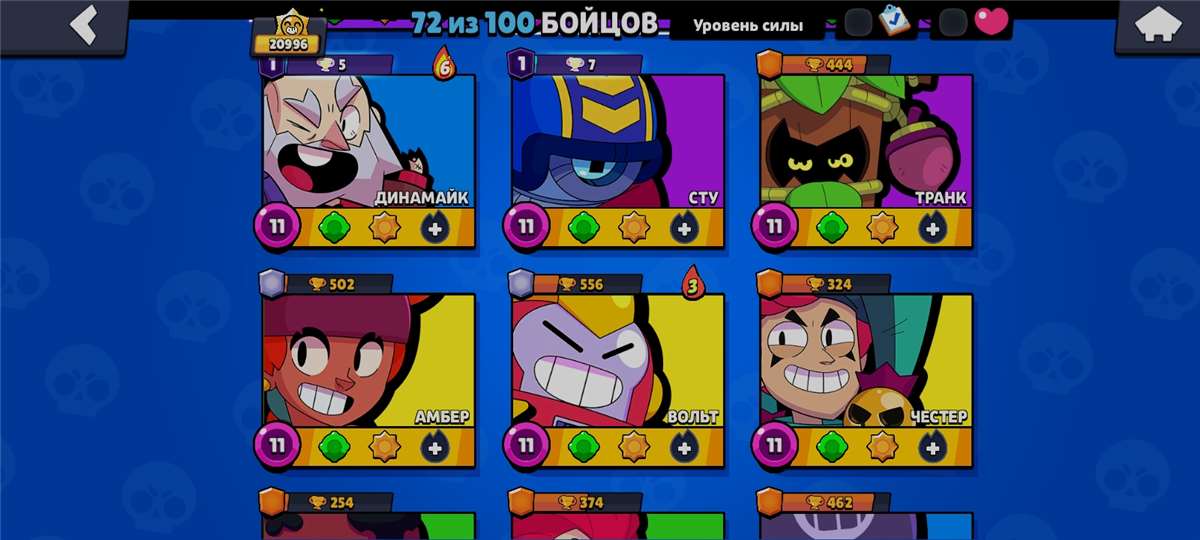 продажа аккаунта к игре Brawl Stars