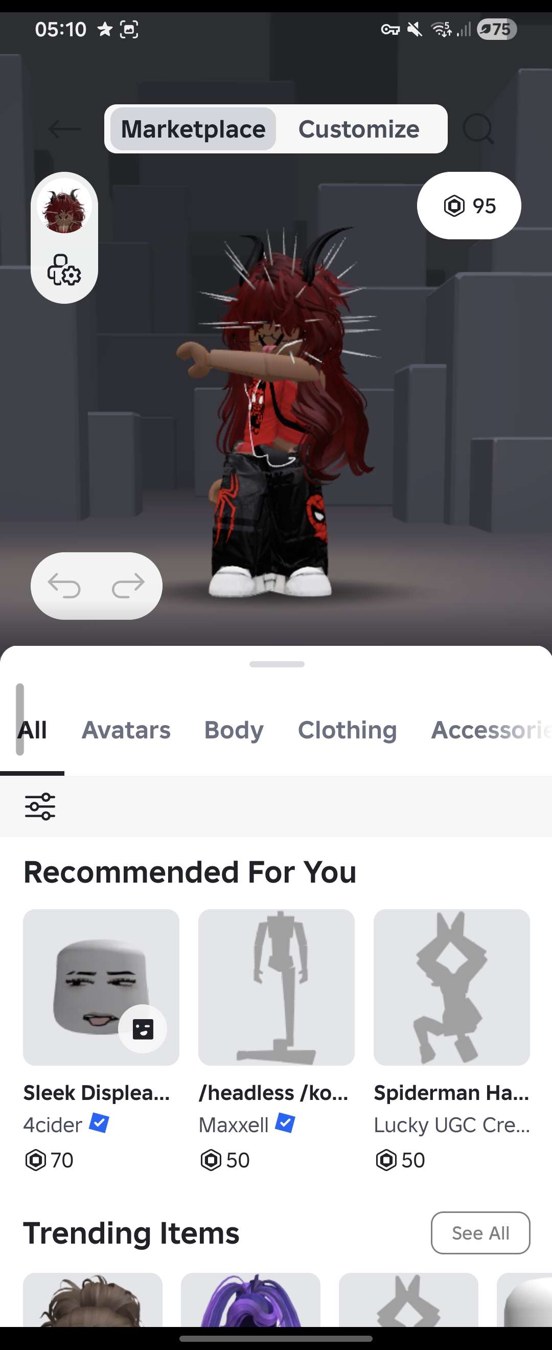 продажа аккаунта к игре Roblox