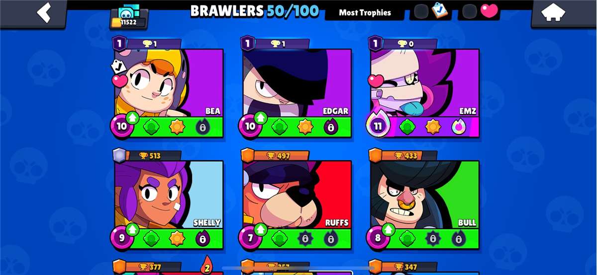 продажа аккаунта к игре Brawl Stars