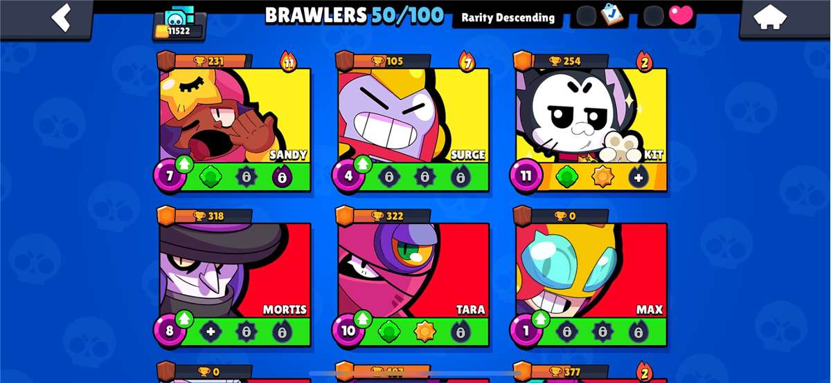 продажа аккаунта к игре Brawl Stars