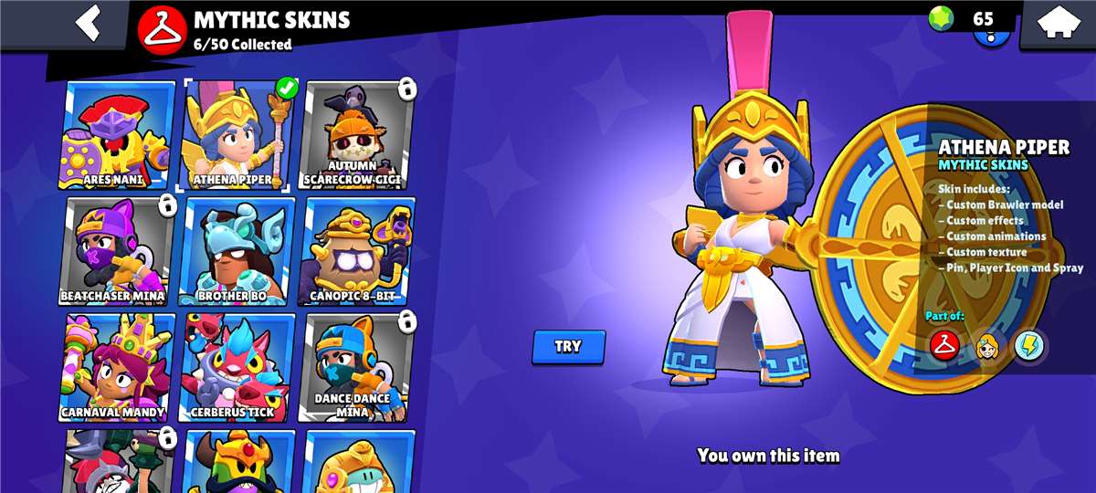 продажа аккаунта к игре Brawl Stars