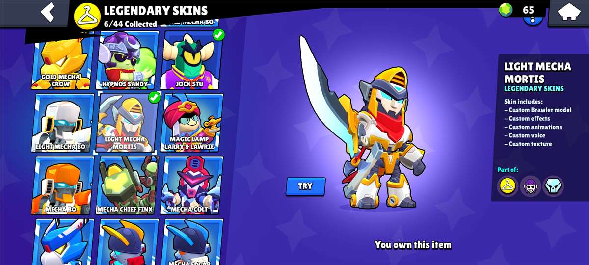 продажа аккаунта к игре Brawl Stars