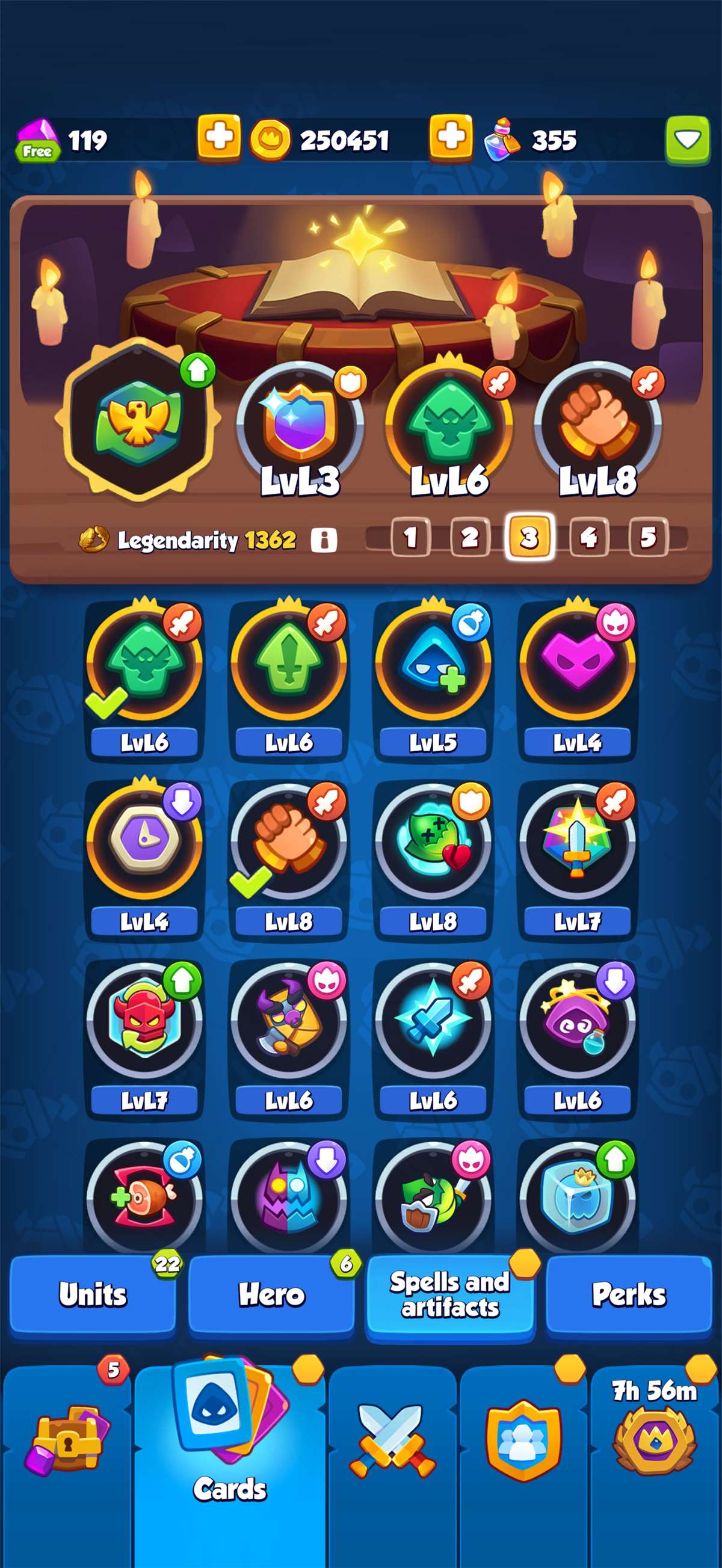 продажа аккаунта к игре Rush Royale