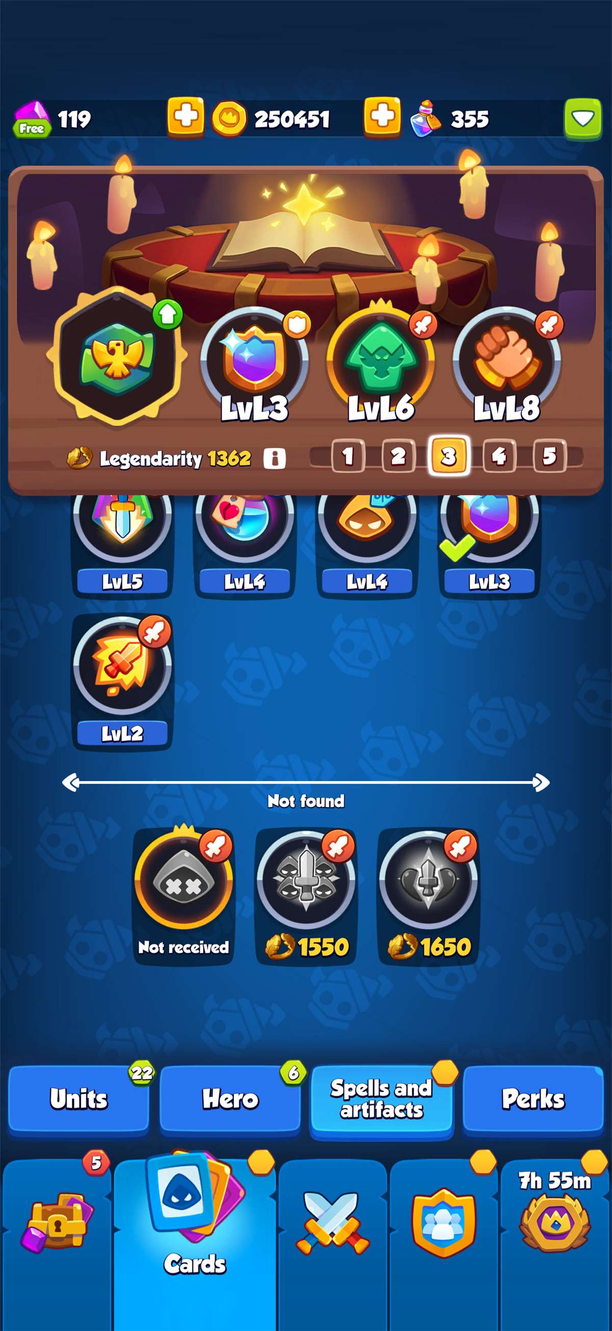 продажа аккаунта к игре Rush Royale