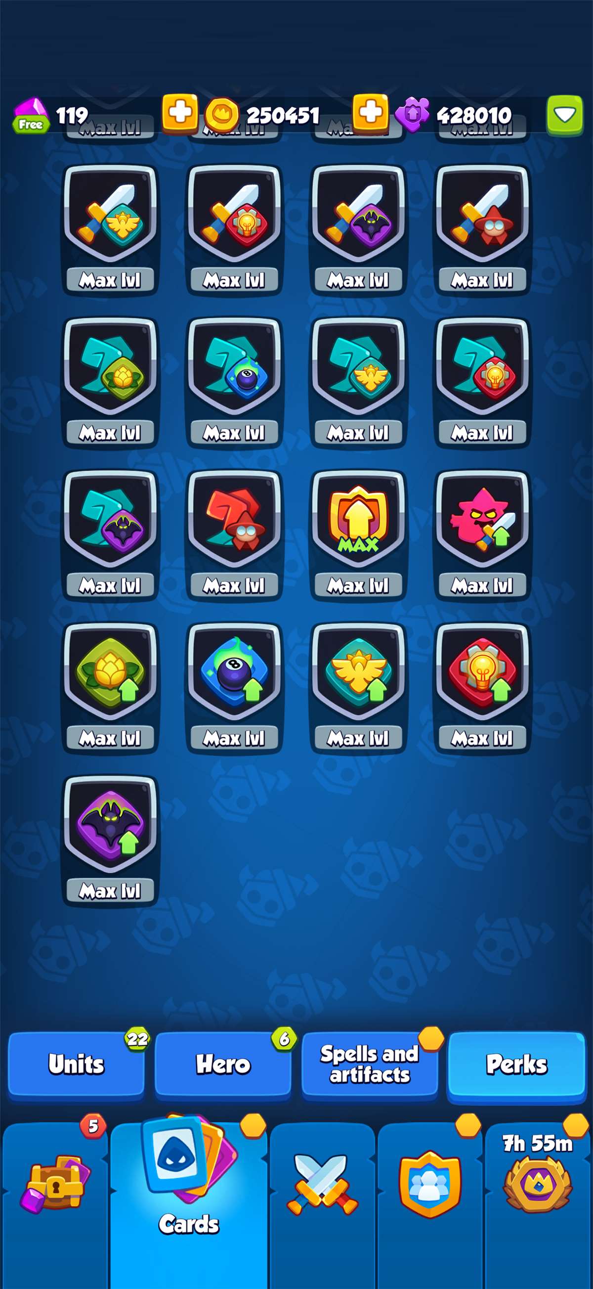 продажа аккаунта к игре Rush Royale