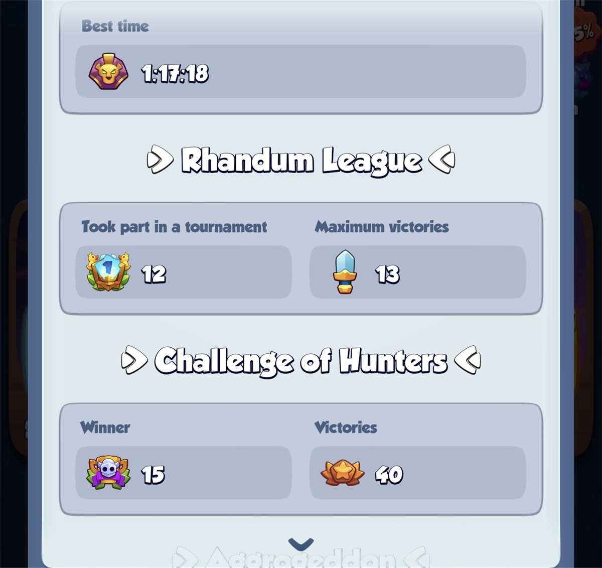 продажа аккаунта к игре Rush Royale