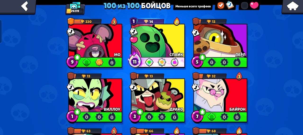 продажа аккаунта к игре Brawl Stars