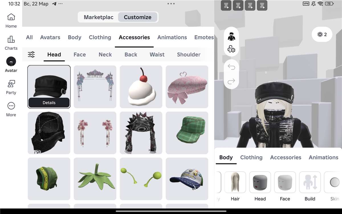 продажа аккаунта к игре Roblox