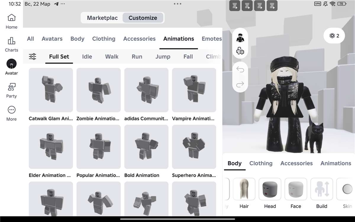 продажа аккаунта к игре Roblox
