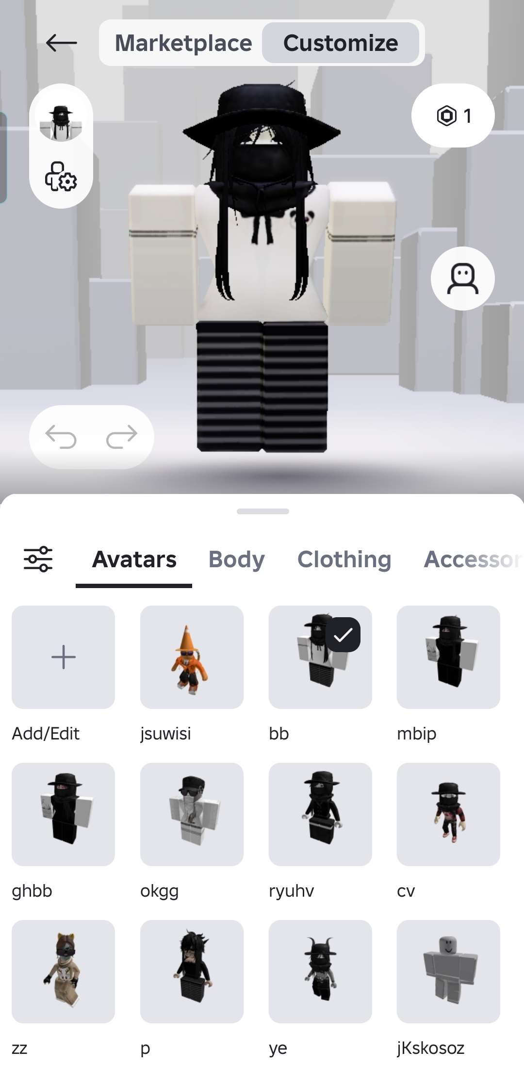 продажа аккаунта к игре Roblox