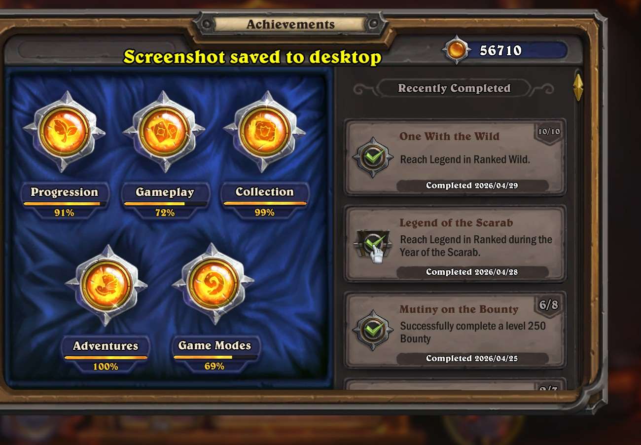 продажа аккаунта к игре Hearthstone