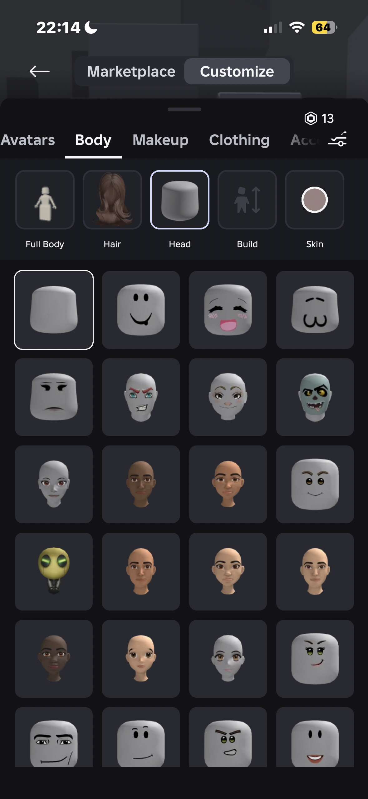 продажа аккаунта к игре Roblox