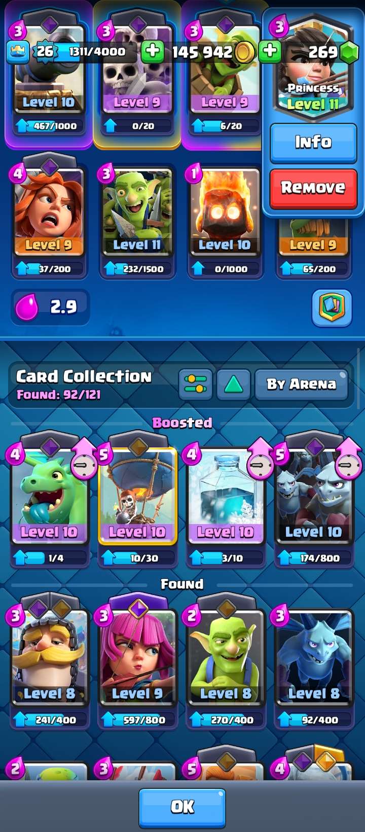 продажа аккаунта к игре Clash Royale
