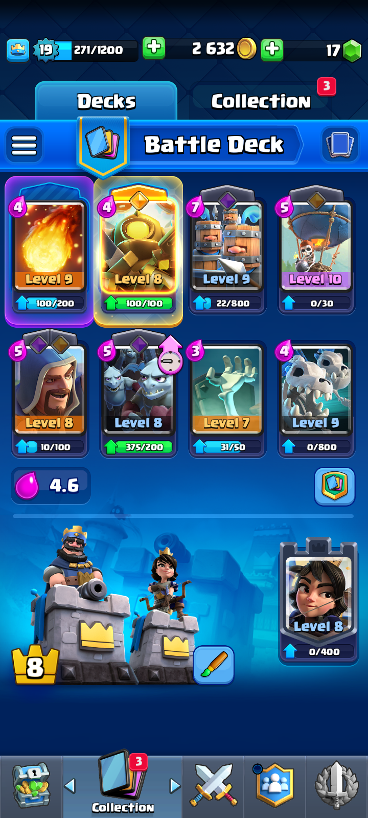 продажа аккаунта к игре Clash Royale