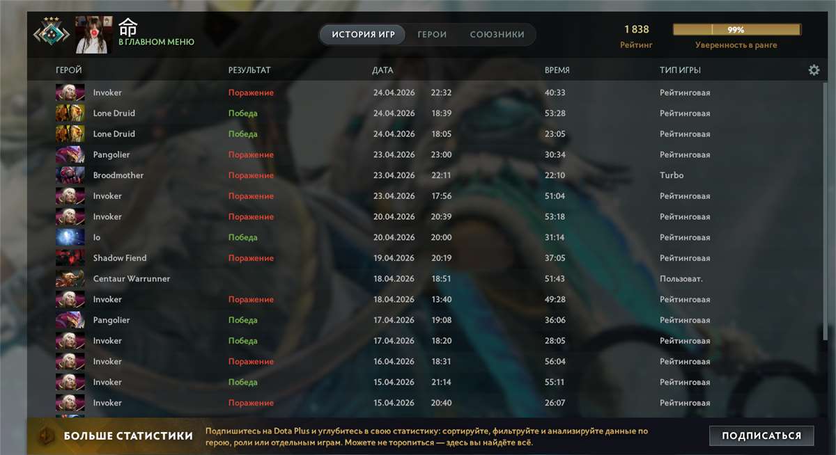 продажа аккаунта к игре Dota 2