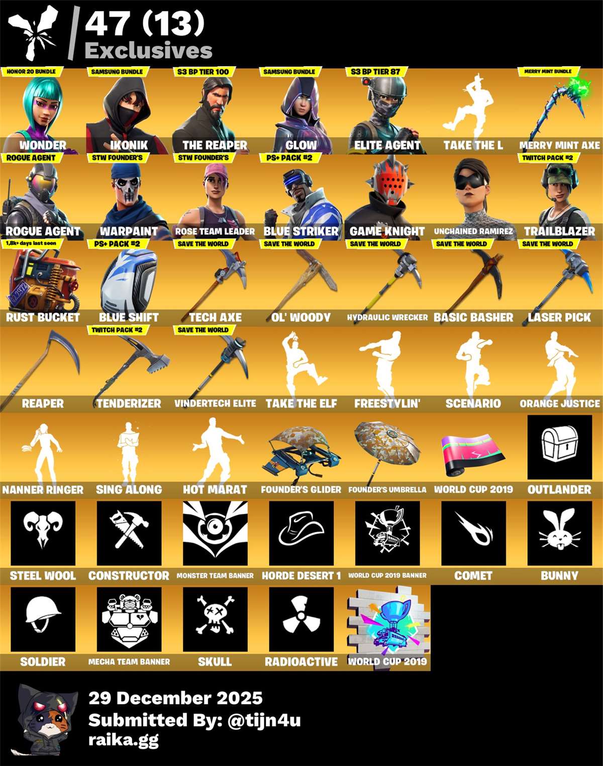 продажа аккаунта к игре Fortnite