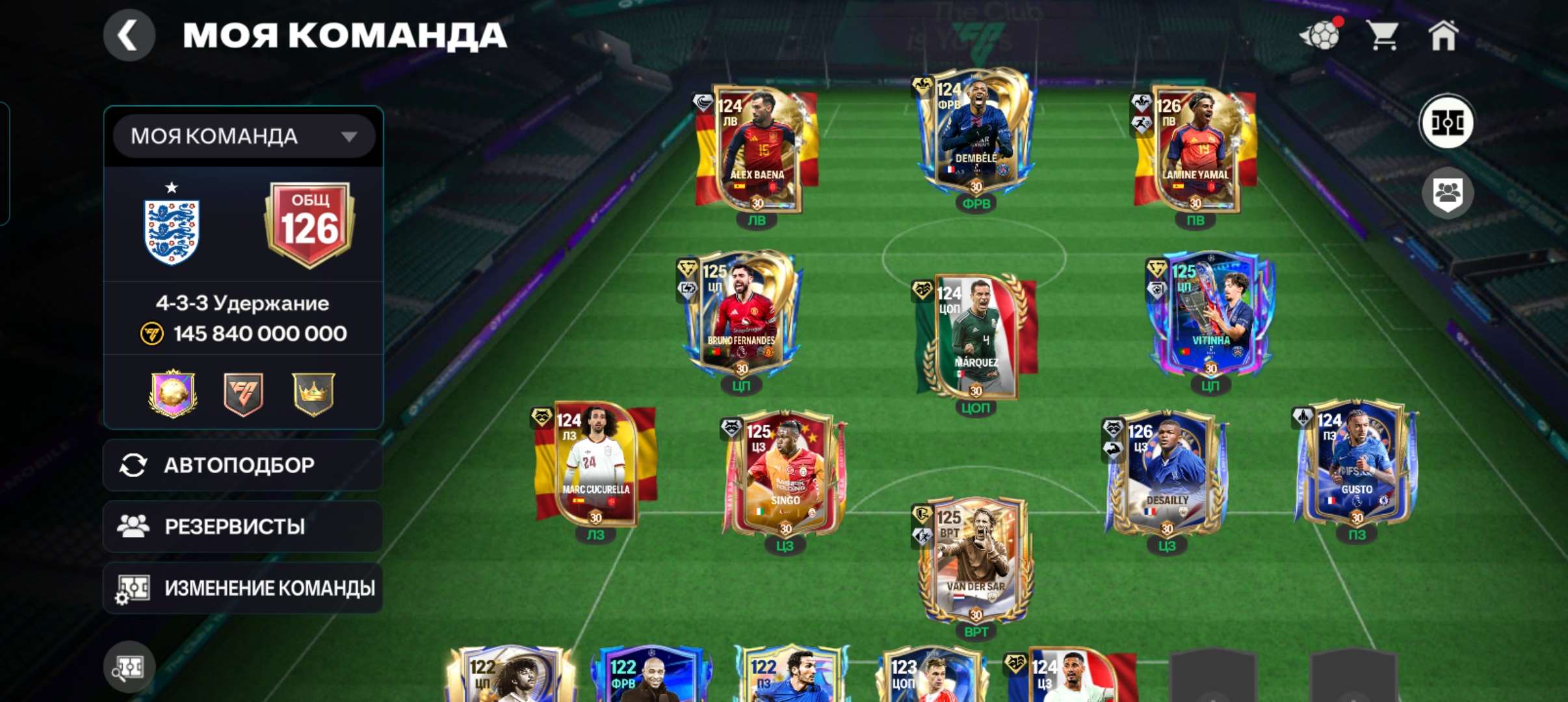 продажа аккаунта к игре EA Sports FC Mobile