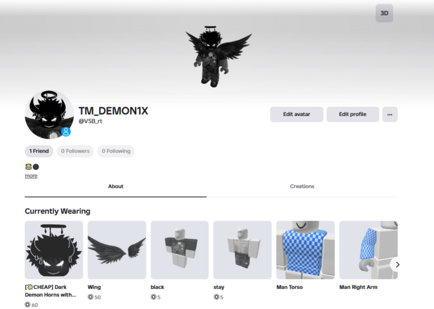 продажа аккаунта к игре Roblox