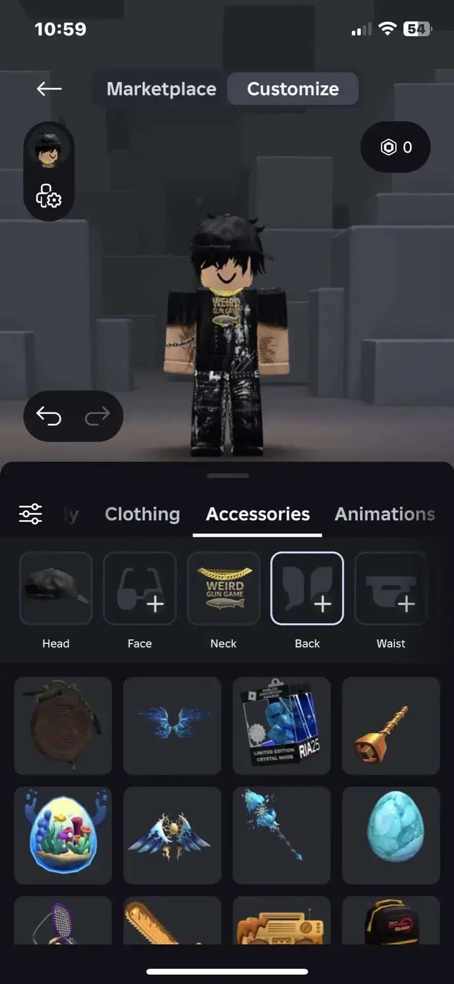 продажа аккаунта к игре Roblox