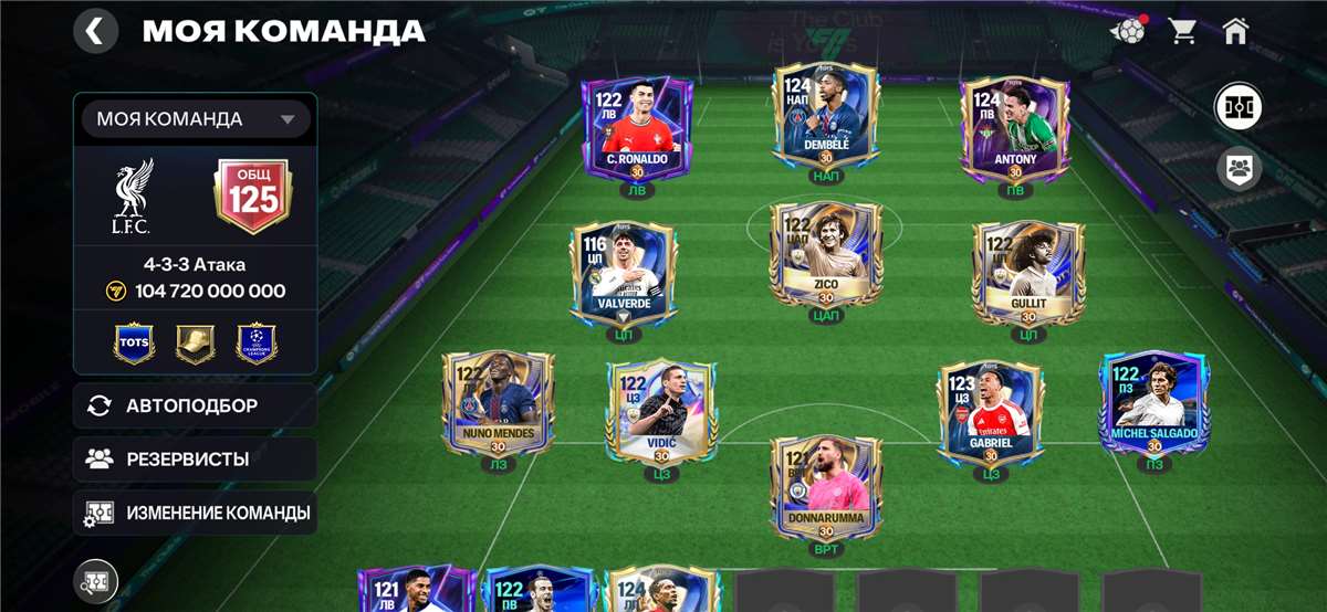продажа аккаунта к игре FIFA Mobile