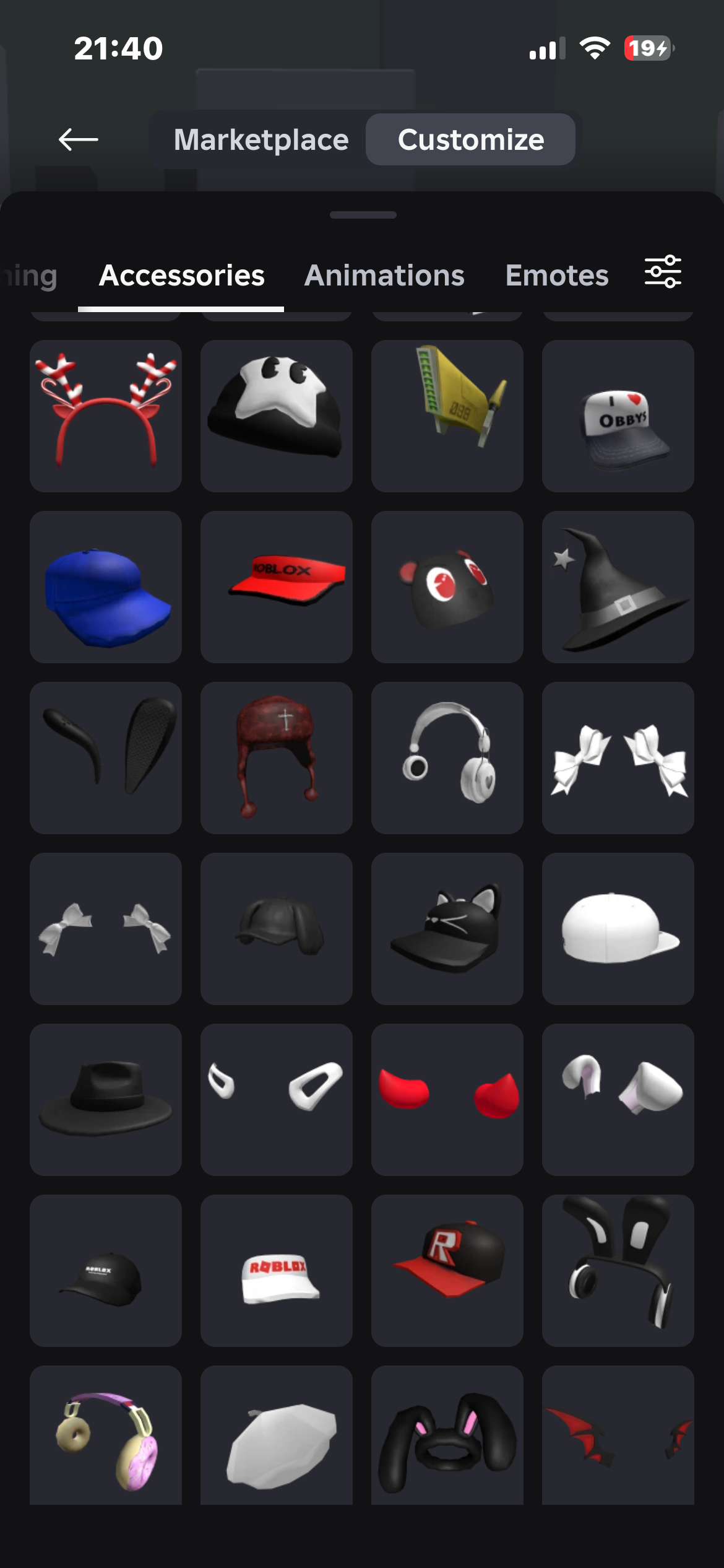 продажа аккаунта к игре Roblox