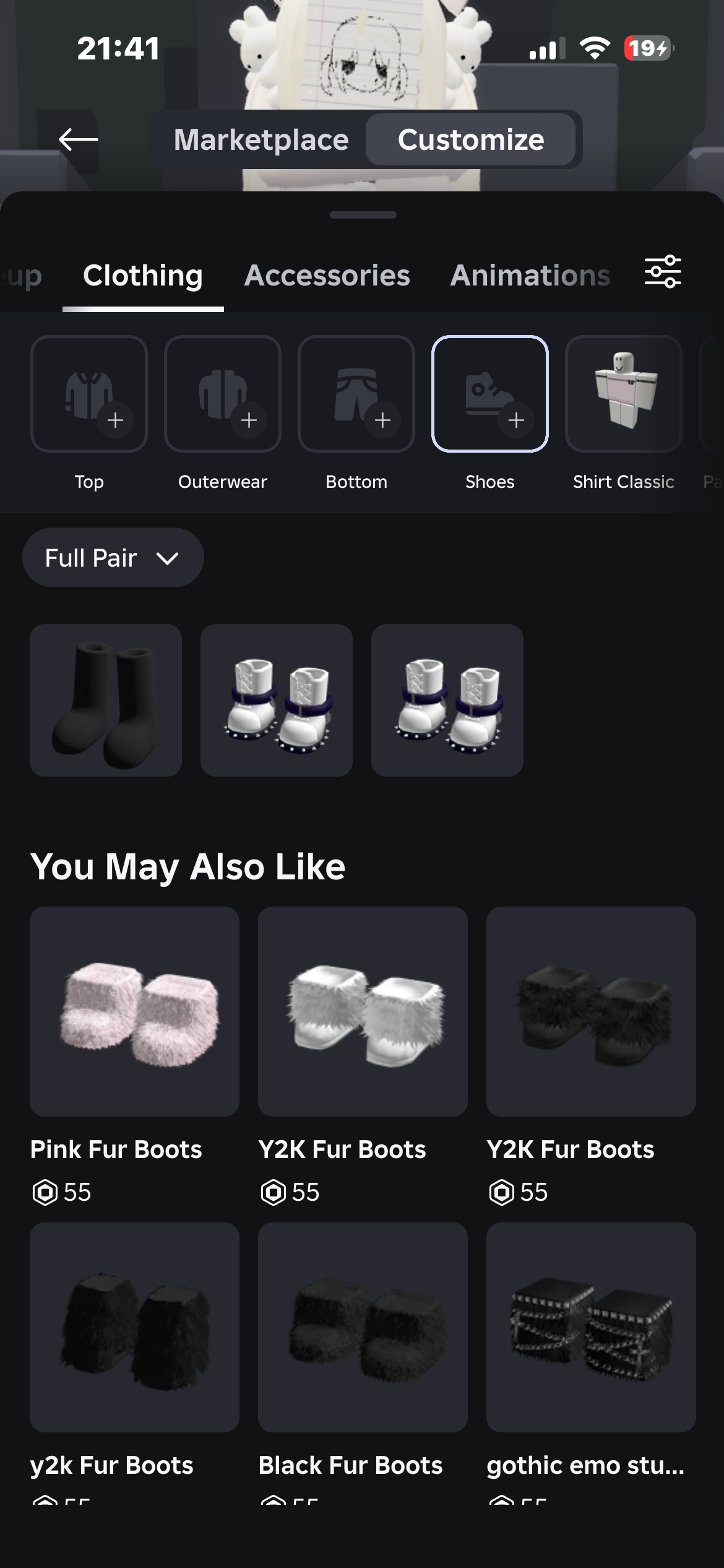 продажа аккаунта к игре Roblox