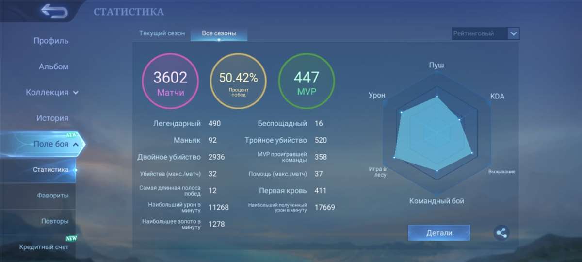 продажа аккаунта к игре Mobile Legends