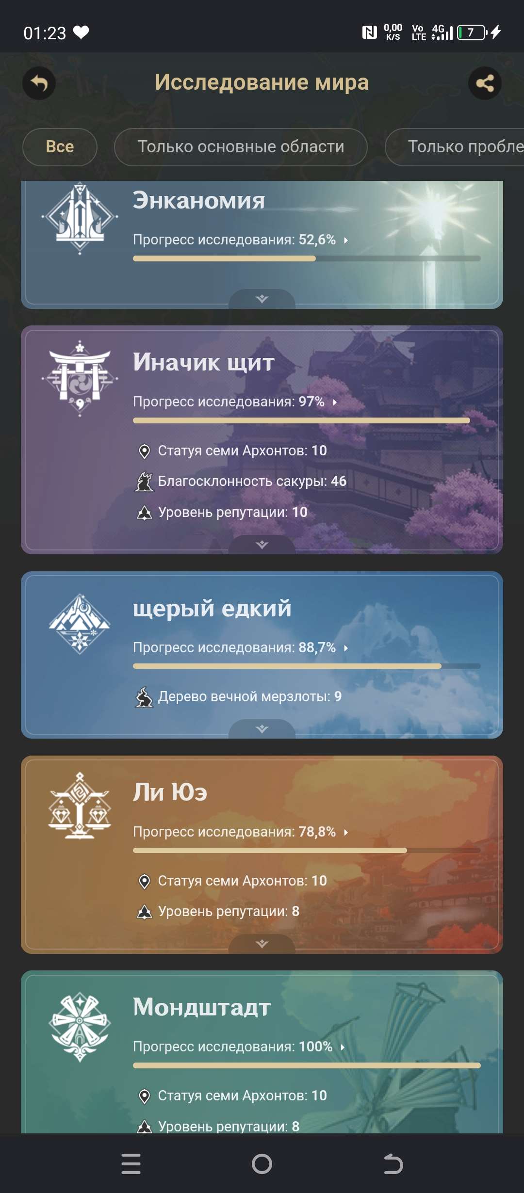 продажа аккаунта к игре Genshin Impact