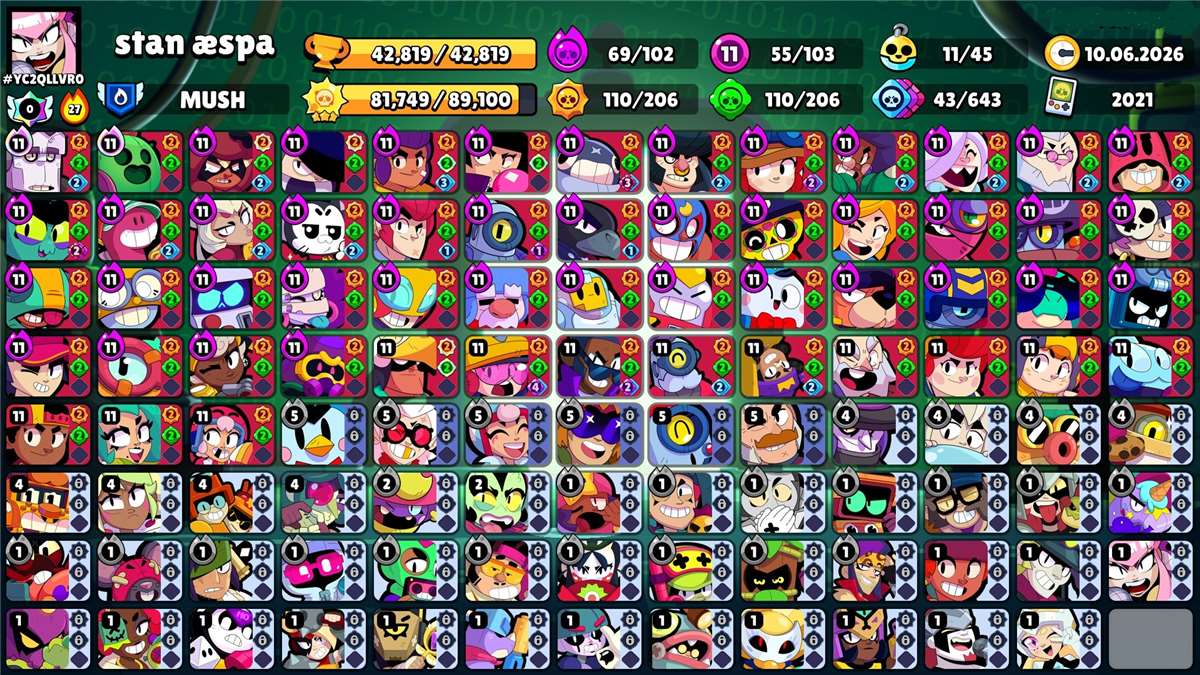 продажа аккаунта к игре Brawl Stars
