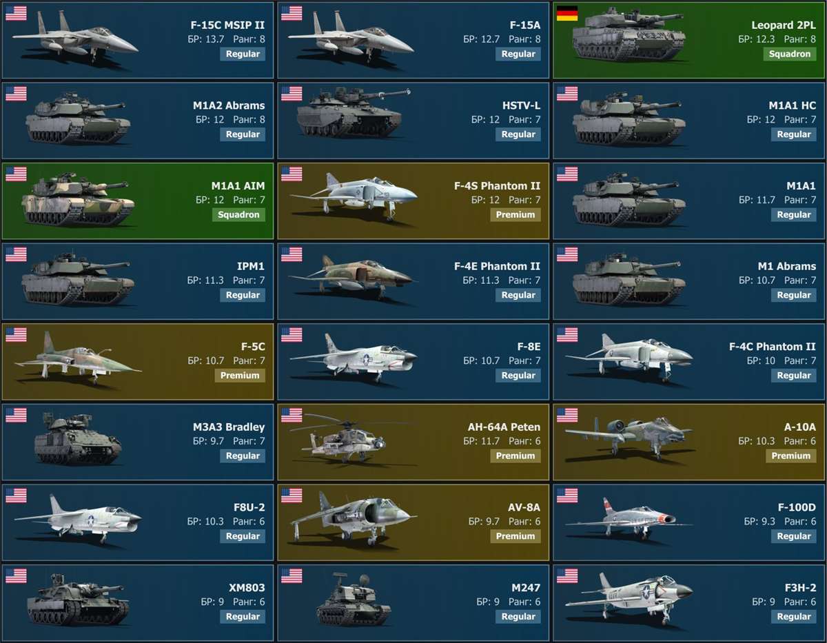 продажа аккаунта к игре War Thunder