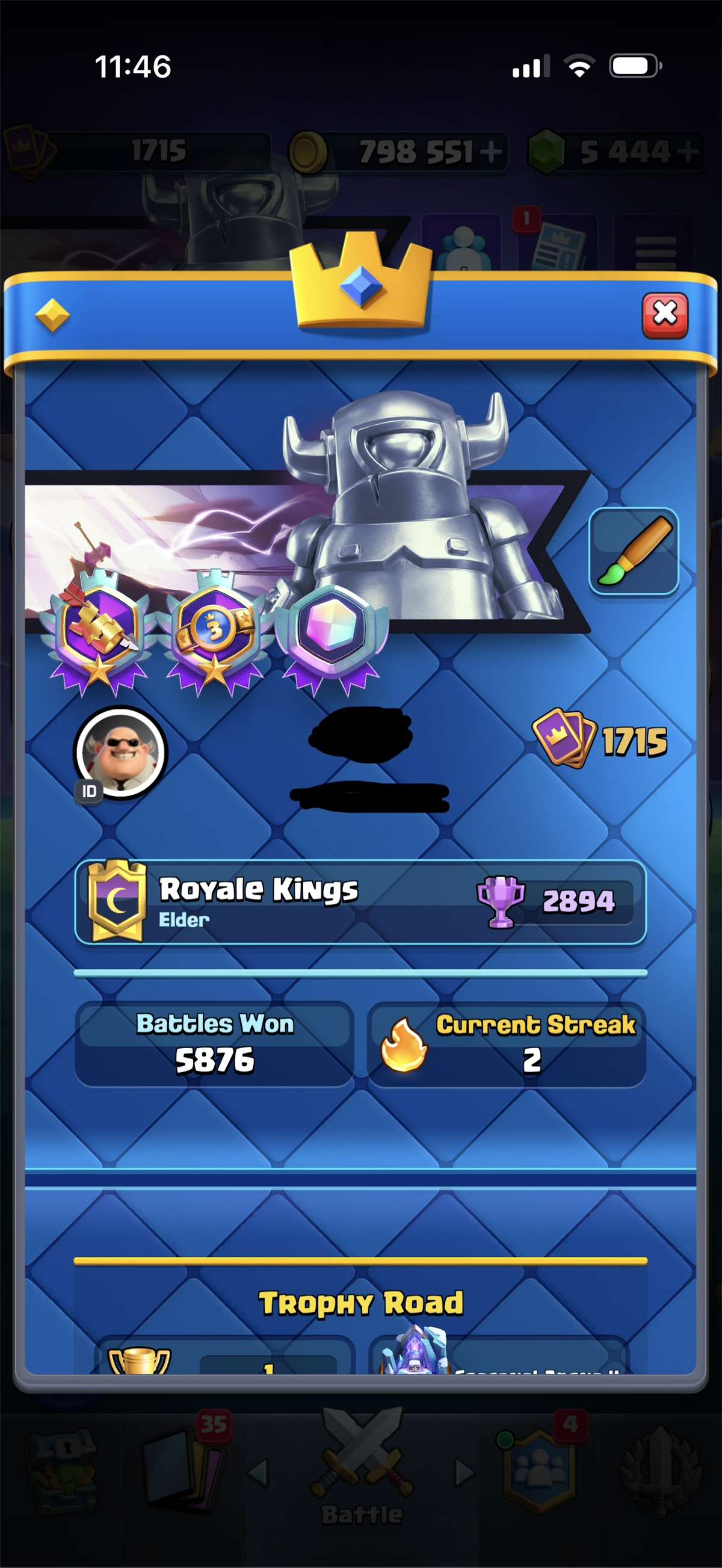 продажа аккаунта к игре Clash Royale