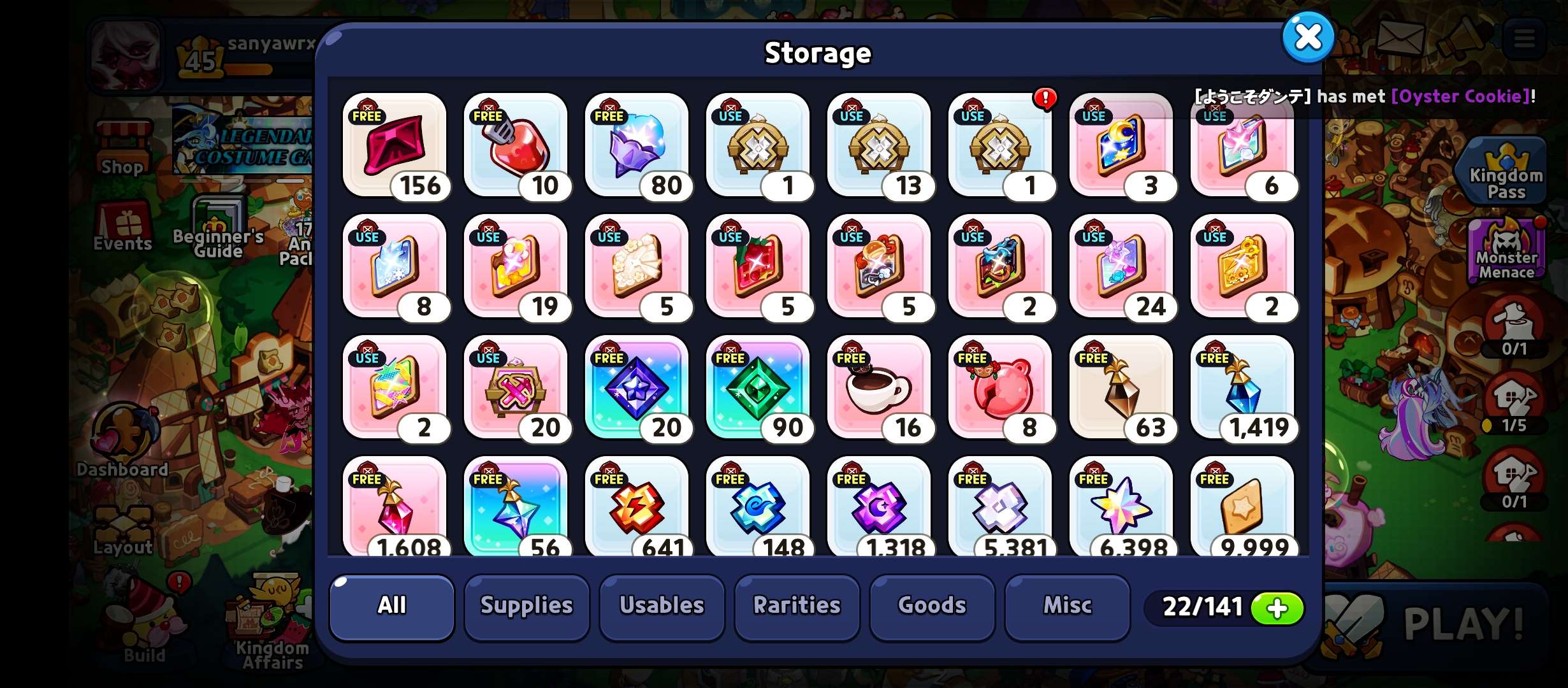 продажа аккаунта к игре Cookie Run Kingdom