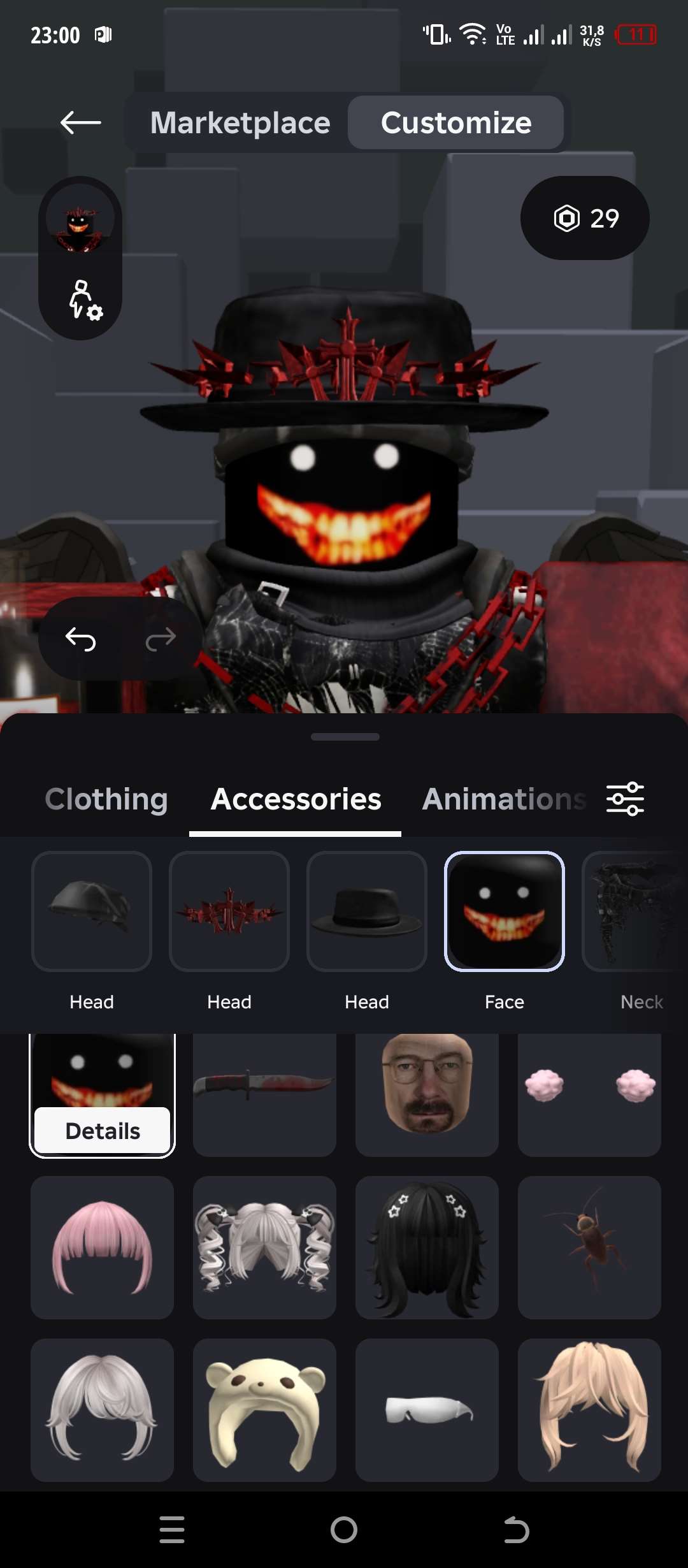продажа аккаунта к игре Roblox