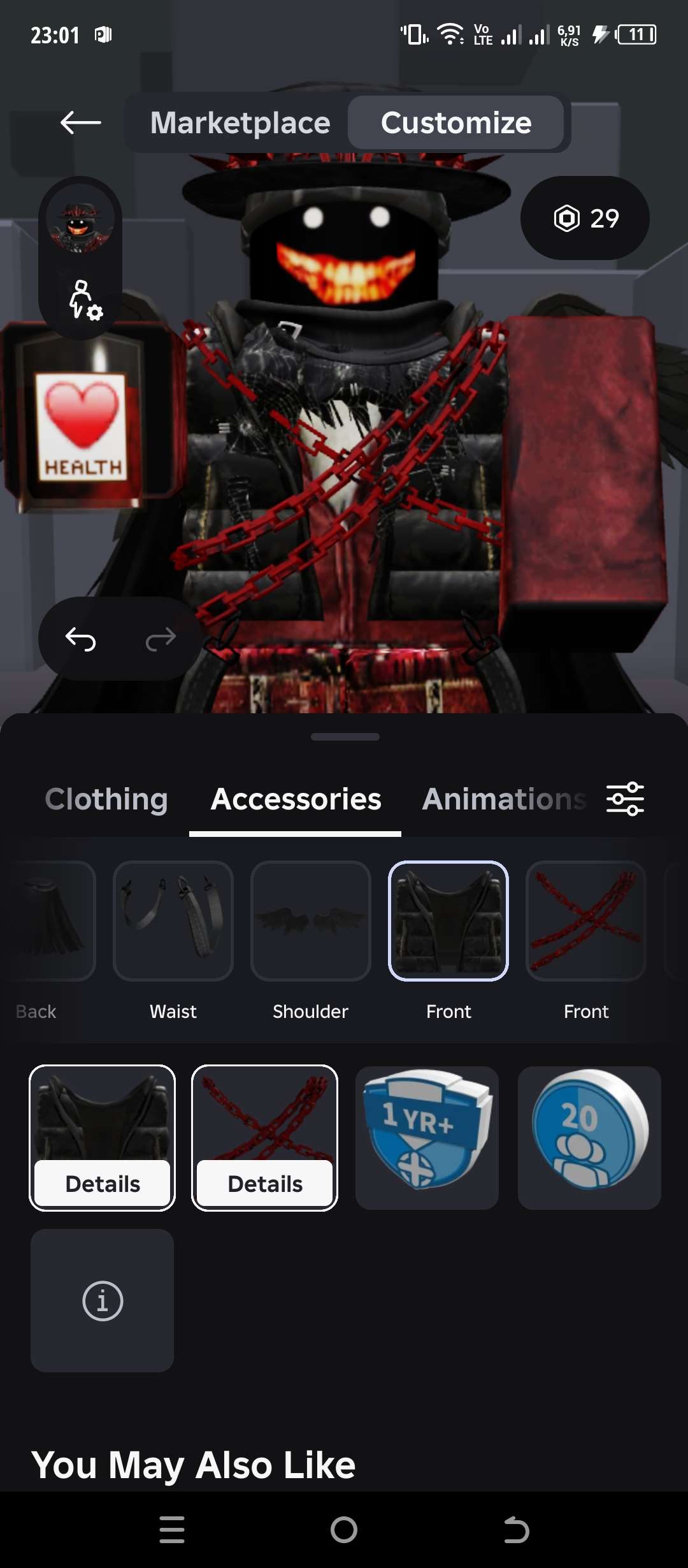 продажа аккаунта к игре Roblox
