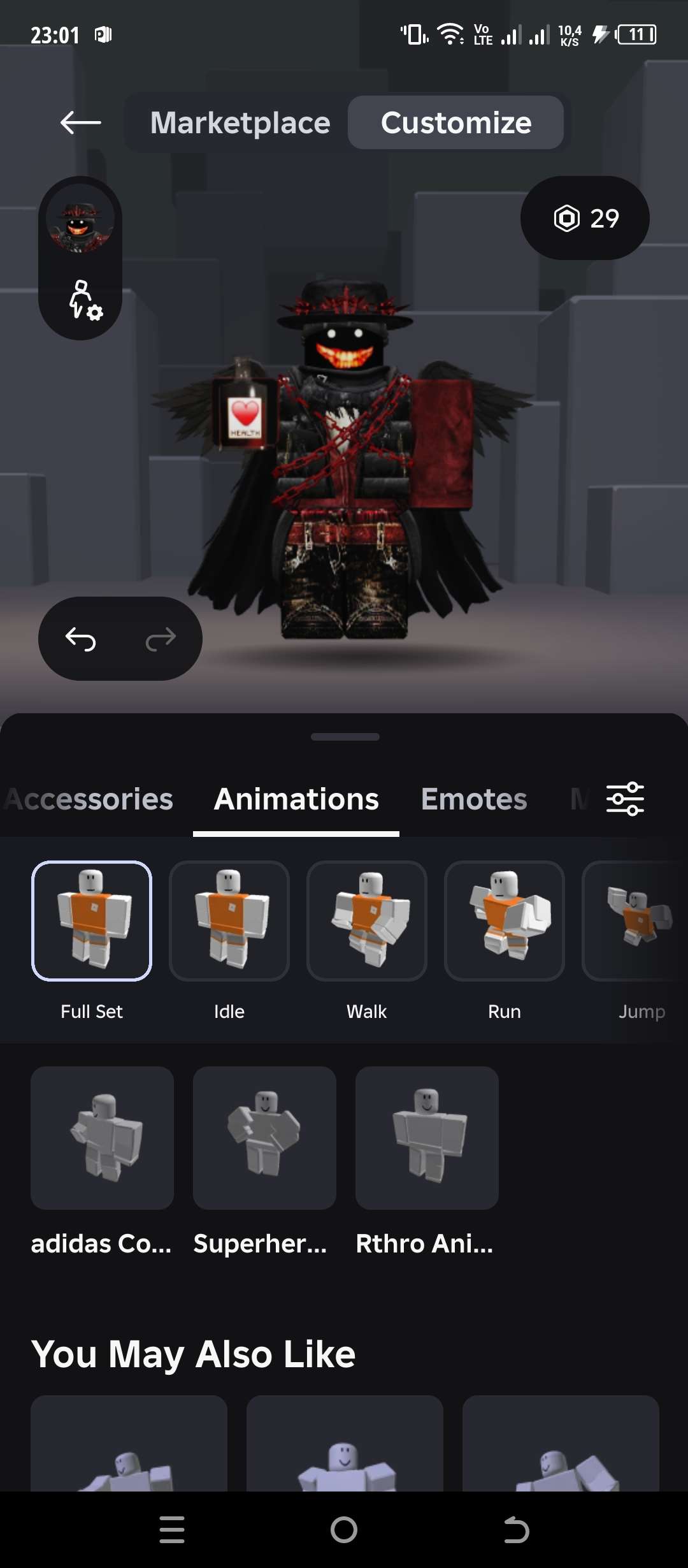 продажа аккаунта к игре Roblox