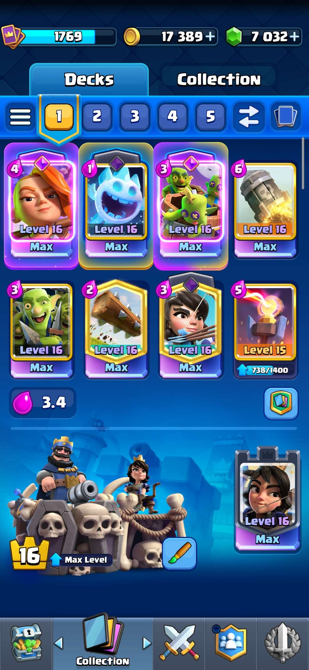 продажа аккаунта к игре Clash Royale