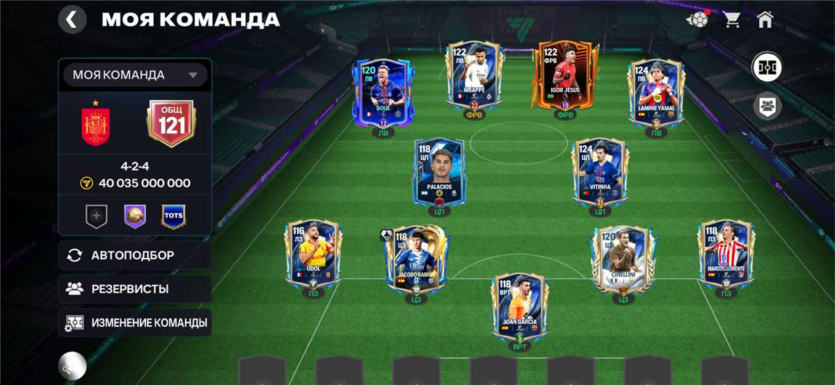 продажа аккаунта к игре FIFA Mobile