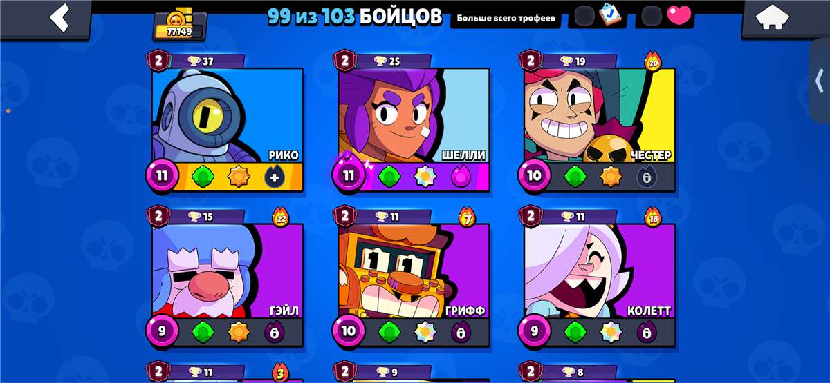 продажа аккаунта к игре Brawl Stars