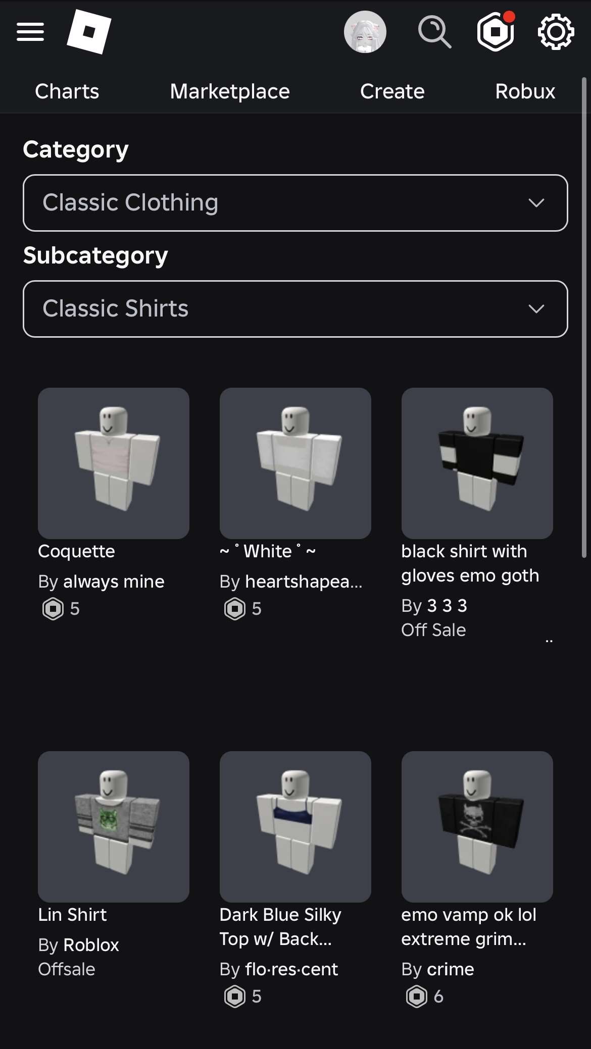 продажа аккаунта к игре Roblox