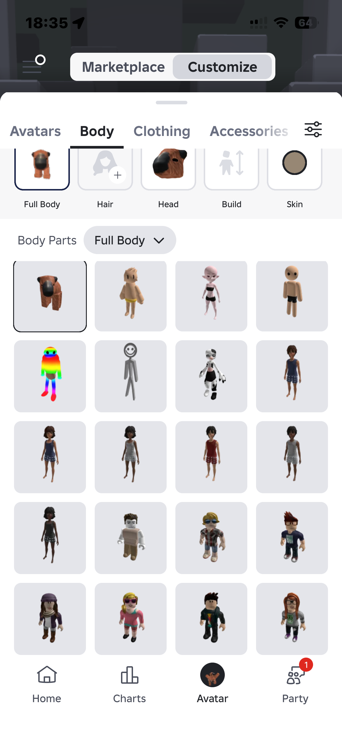 продажа аккаунта к игре Roblox