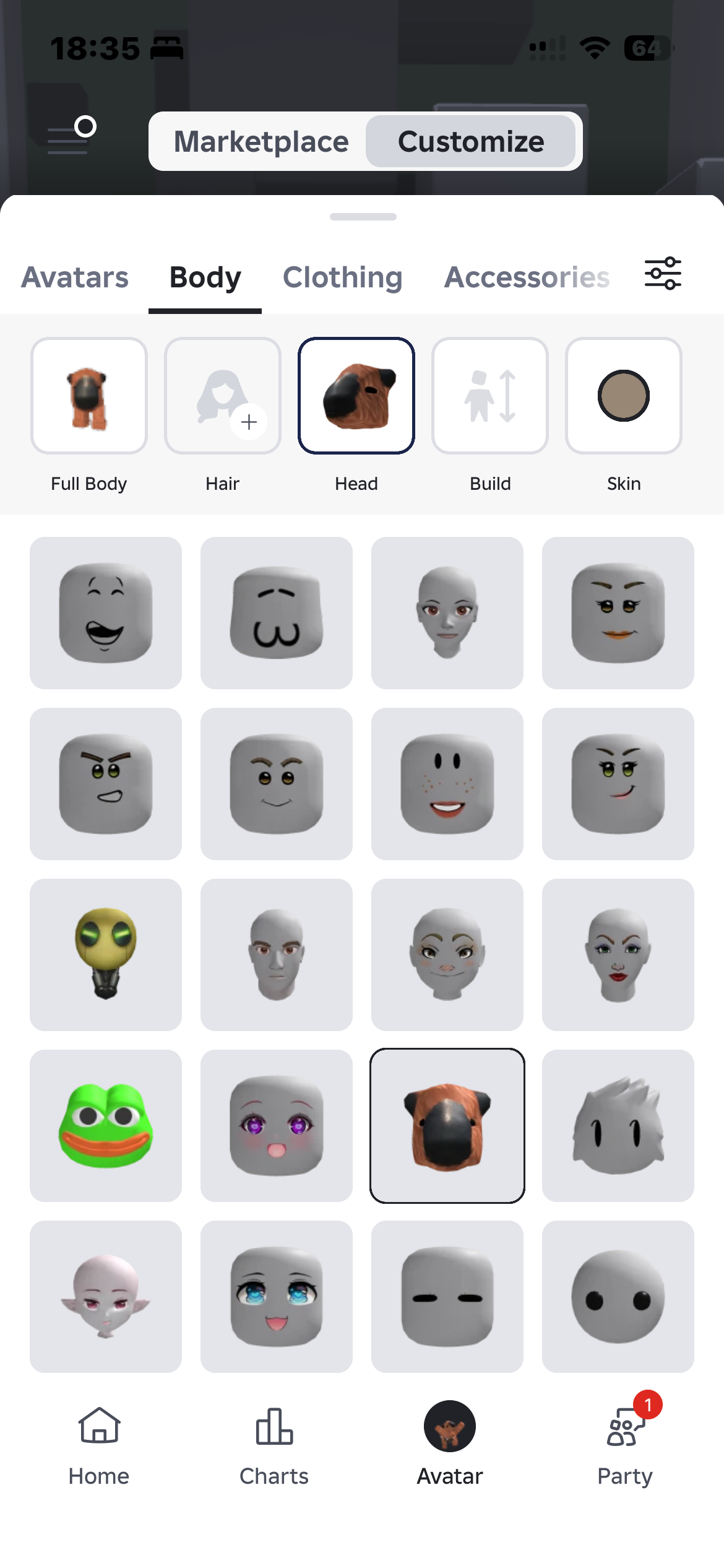 продажа аккаунта к игре Roblox