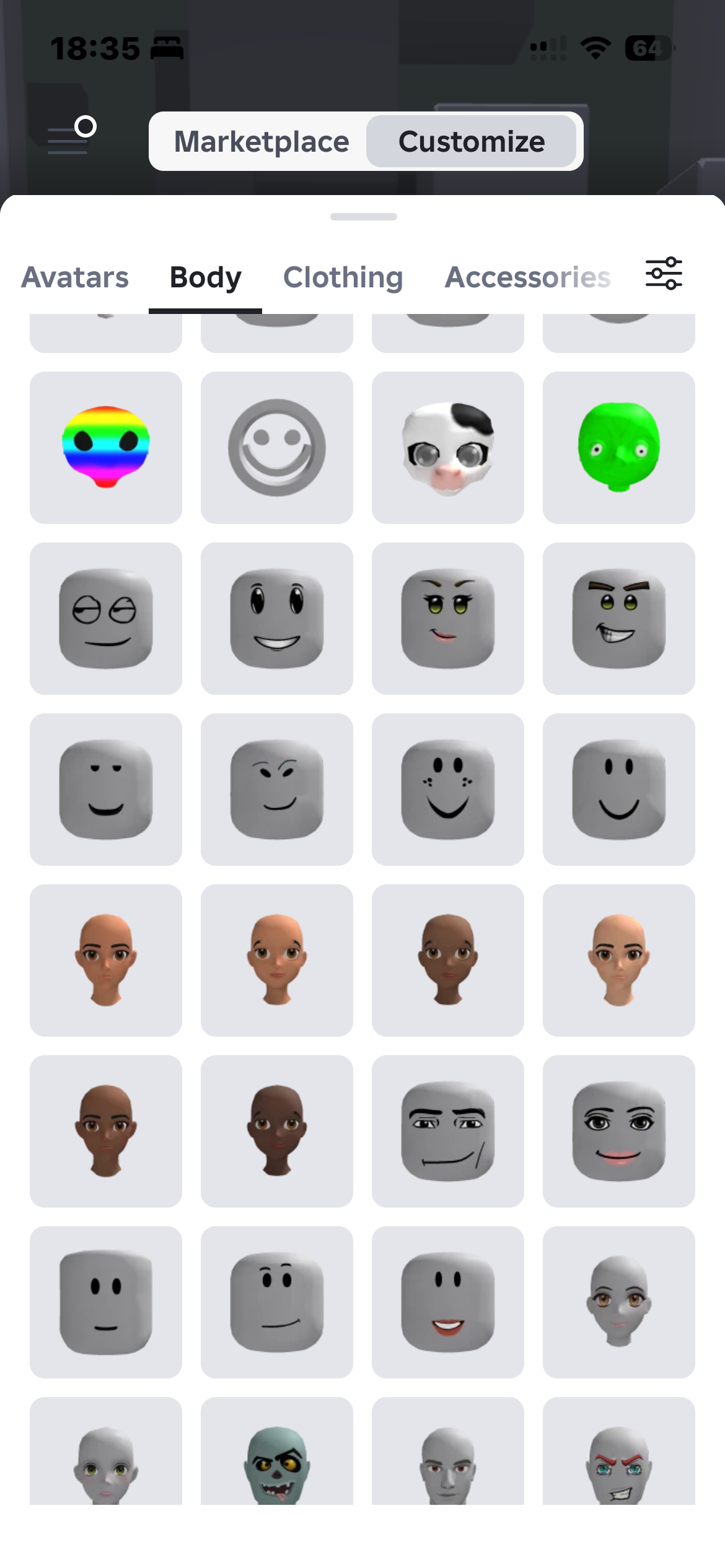 продажа аккаунта к игре Roblox
